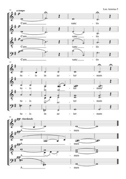 ;
<
 !
 !
† !
 !
÷
a tempo
Cum
A
÷
Cum
A
÷
Cum
A
÷
Cum
A
33
Ç|
²
c
Ç|
c
Ç|
c
Ç|
c
sanc
-
A
sanc
|
-
|
sanc
|
-
|
sanc
|
-