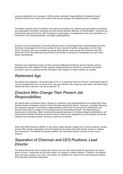 Accenture Corporate Governance Guidelines | PDF | Board Of Directors ...