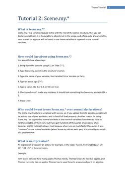 Thyme Scripting Tutorial for Algodoo | PDF | Variable (Computer Science ...