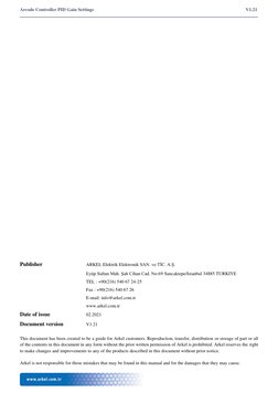 Arcode Controller PID Settings V1.21 | PDF