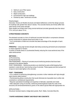 ●
Optimum use of floor space.
●
Easy construction.
●
Rapid construction.
●
Economical for high rise buildings.
●
Erected by s