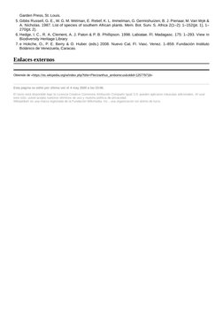 Garden Press, St. Louis.
5. Gibbs Russell, G. E., W. G. M. Welman, E. Retief, K. L. Immelman, G. Germishuizen, B. J. Pienaar,