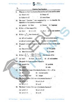 NUST NET Past Papers and Solutions | PDF
