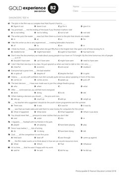 Gold Exp B2 Diagnostic Test A | PDF | Climate Change | Nature