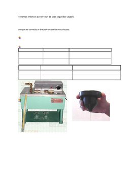 Tenemos entonces que el valor de 1555 segundos saybolt.                                                                  
aun