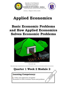 Solving Basic Economic Problems | PDF | Resource | Economics