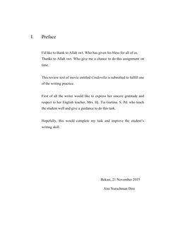 I.
Preface
I’d like to thank to Allah swt. Who has given his bless for all of us.
Thanks to Allah swt. Who give me a chance t