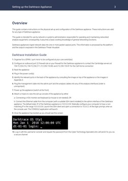 Darktrace Appliance Setup Guide | PDF | Computer Network | Port ...