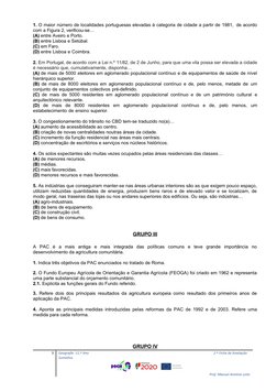 1. O maior número de localidades portuguesas elevadas à categoria de cidade a partir de 1981, de acordo
com a Figura 2, verif