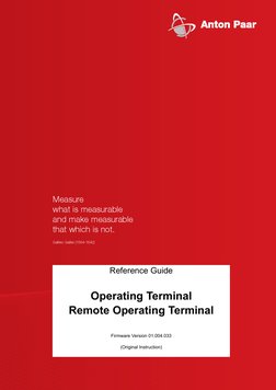 Reference Guide
Operating Terminal 
Remote Operating Terminal 
Firmware Version 01.004.033
(Original Instruction)
