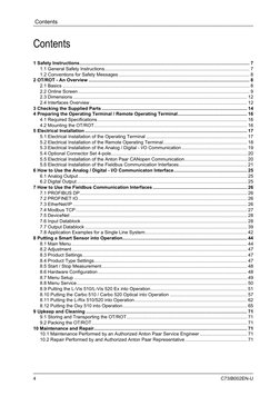 Contents
4
C73IB002EN-U
Contents
1 Safety Instructions.......................................................................