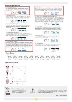 GRT8-M Multifunction Time Relay Manual | PDF | Relay | Alternating Current
