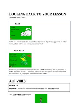 Fact vs Non-Fact Images for Grade 6 | PDF | Behavior Modification ...