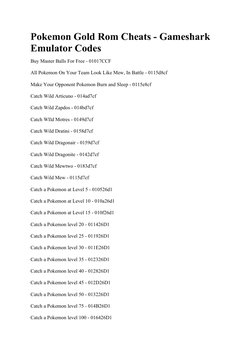pokemon trading card game gameshark codes all cards - Mega Evolution - Phantasmal Flames Pokémon Yellow Game Shark Codes