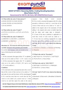 Coding Decoding Questions for Bank Exams | PDF | Quiz | Consonant
