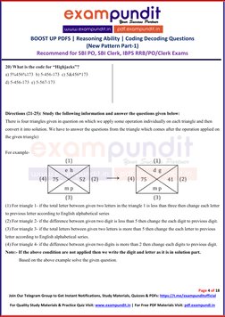 Coding Decoding Questions for Bank Exams | PDF | Quiz | Consonant