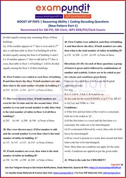 Coding Decoding Questions for Bank Exams | PDF | Quiz | Consonant
