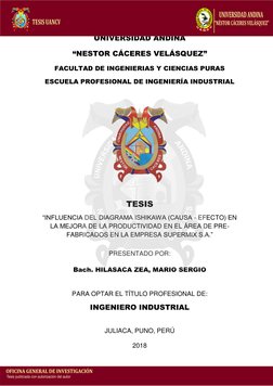 UNIVERSIDAD ANDINA  
“NESTOR CÁCERES VELÁSQUEZ” 
FACULTAD DE INGENIERIAS Y CIENCIAS PURAS 
ESCUELA PROFESIONAL DE INGENIERÍ