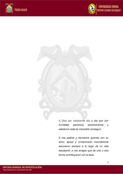 I 
 
 
 
 
 
 
 
 
 
 
 
 
 
 
 
 
 
 
 
 
 
 
 
 
 
 
 
 
 
 
 
 
 
A Dios por mostrarme día a día que con 
humildad, 
pacie