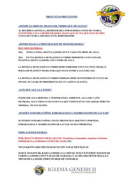 PREGUNTAS FRECUENTES 
 
¿DONDE GUARDO EL FRASCO DE VIDRIO QUE ME LLEGO? 
AL RECIBIR LA BOTELLA, R