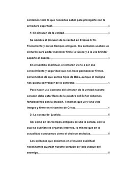 contamos todo lo que necesitas saber para protegerte con la 
armadura espiritual.............................................
