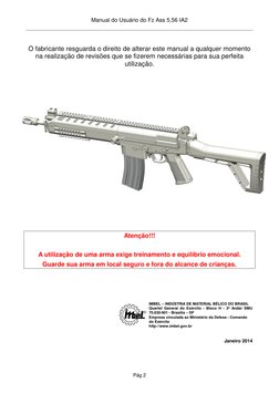 Manual do Fuzil IA2 - IMBEL 5,56 | PDF | Rifle | Armas de fogo