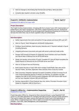 Oracle Fusion HCM Consultant Profile | PDF | Oracle Corporation | Cloud ...