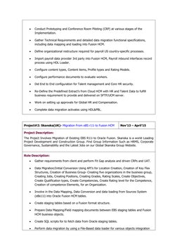 Oracle Fusion HCM Consultant Profile | PDF | Oracle Corporation | Cloud ...
