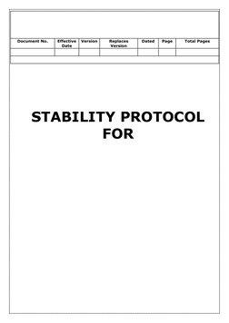 Stability Schedule.pdf Stability Protocol for Pharmaceutical Products | PDF | Shelf Life ...