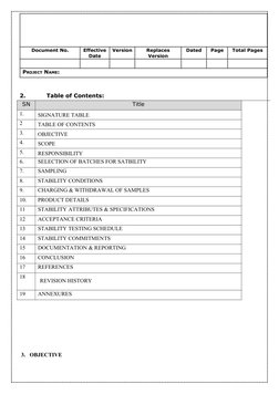 Stability Schedule.pdf Stability Protocol for Pharmaceutical Products | PDF | Shelf Life ...