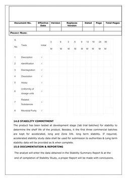 Stability Schedule.pdf Stability Protocol for Pharmaceutical Products | PDF | Shelf Life ...