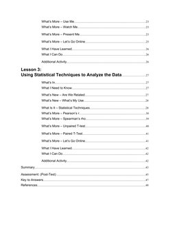 What’s More – Use Me..................................................................................................23
What