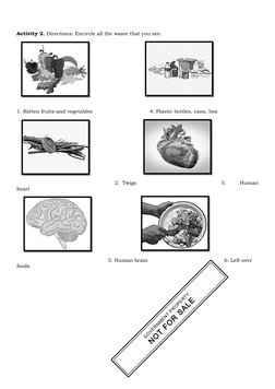 Activity 2. Directions: Encircle all the waste that you see.
             
   
1. Rotten fruits and vegetables