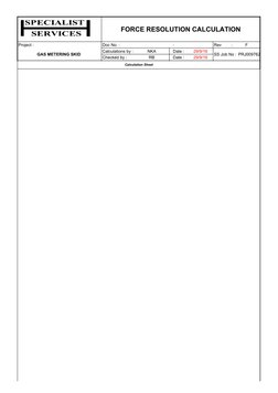 Force Resolution Calculation for Gas Skid | PDF | Bending | Stress ...