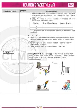 Effects of Force on Objects in Grade 4 | PDF | Force | Shape