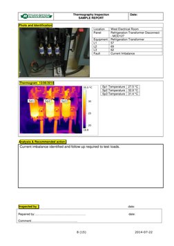 Thermograpic Scan Report Example Sample Thermography Inspection Report | PDF | Thermography ...