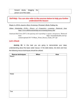 Basic Water Rescue Techniques Guide | PDF | Swimming | Diving
