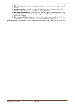 Subject Teacher: Kachinga Sichimata
1.
File Sharing: It allows the sharing of files among interconnected computers and remote