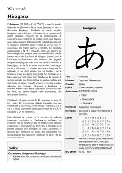 (https://es.wikipedia.org/wiki/Archivo:Japanese_Hiragana_kyokashotai_A.svg)Hiragana
Tipo
Silabario (https://es.wikipedia.org