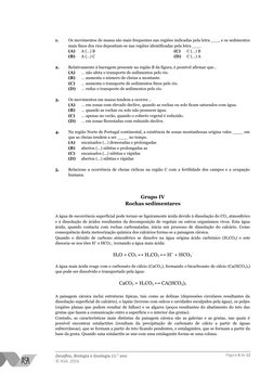 Desafios, Biologia e Geologia 11.o ano
© ASA, 2016
1.
Os movimentos de massa são mais frequentes nas regiões indicadas pela l