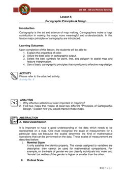Cartographic Principles and Design | PDF | Geographic Information ...