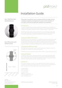 Pod Point Installation Examples POD Point Solo Charger Installation Guide | PDF | Electrical Wiring ...