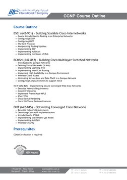 CCNP Course Overview and Outline | PDF | Cisco Certifications | Virtual ...
