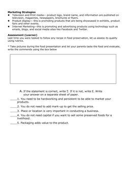 Marketing Strategies

Television and Print media— product logo, brand name, and information are published on 
television, ma