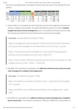 Sales Bridge: Price Volume Mix Analysis | PDF | Prices | Volume