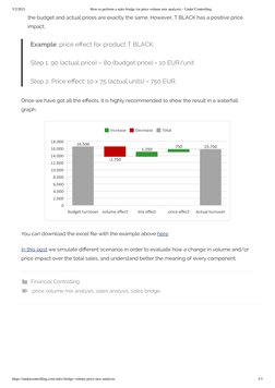 Sales Bridge: Price Volume Mix Analysis | PDF | Prices | Volume