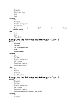 Long Live the Princess Walkthrough Guide | PDF | Mystery, Thriller ...