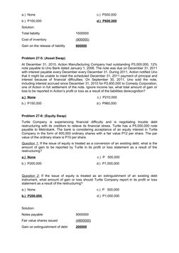 a.)  None                                                                   c.)  P500,000
b.)  P100,000
