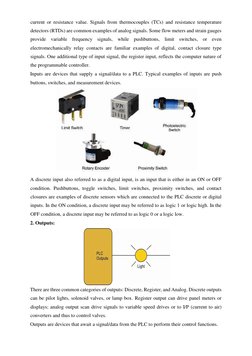 current or resistance value. Signals from thermocouples (TCs) and resistance temperature 
detectors (RTDs) are common example