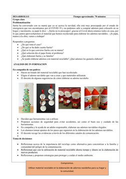 DESARROLLO                                                                            Tiempo aproximado: 70 minutos
Grupo cla